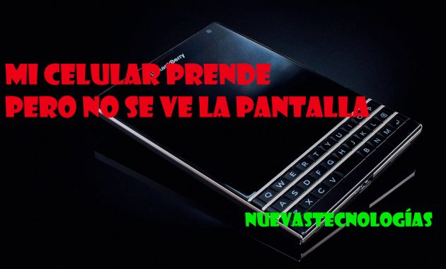 Mi celular prende pero no se ve la pantalla