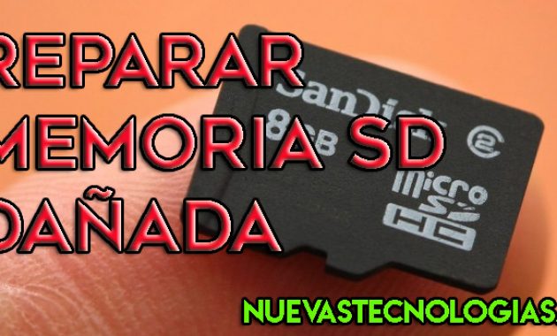reparar tarjeta sd dañada sin formatear